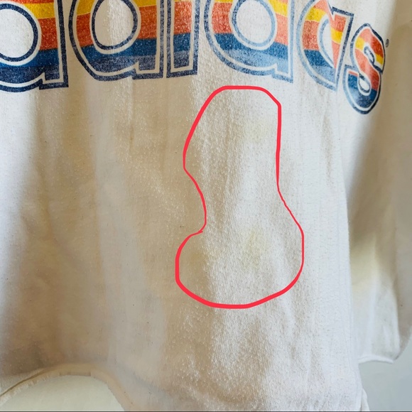 Vintage 80s Adidas Spellout Crop Top - Picture 4 of 4